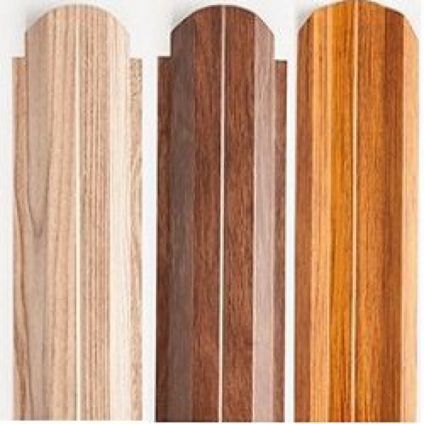 Металлический штакетник с покрытием "золотой дуб" Металлический штакетник с покрытием "золотой дуб"